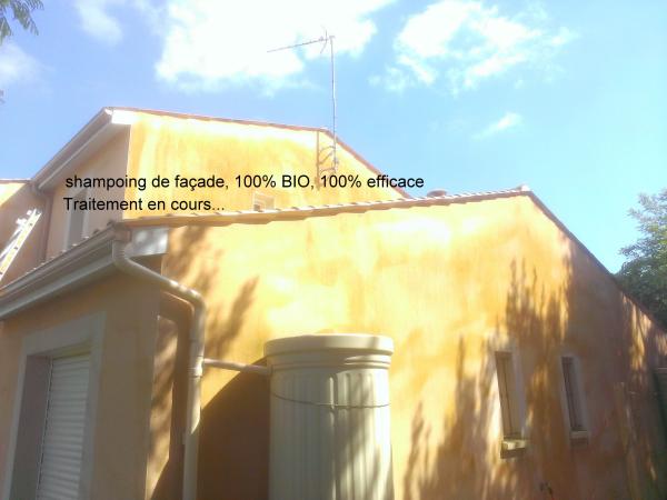 Shampoing de façade à Trizay